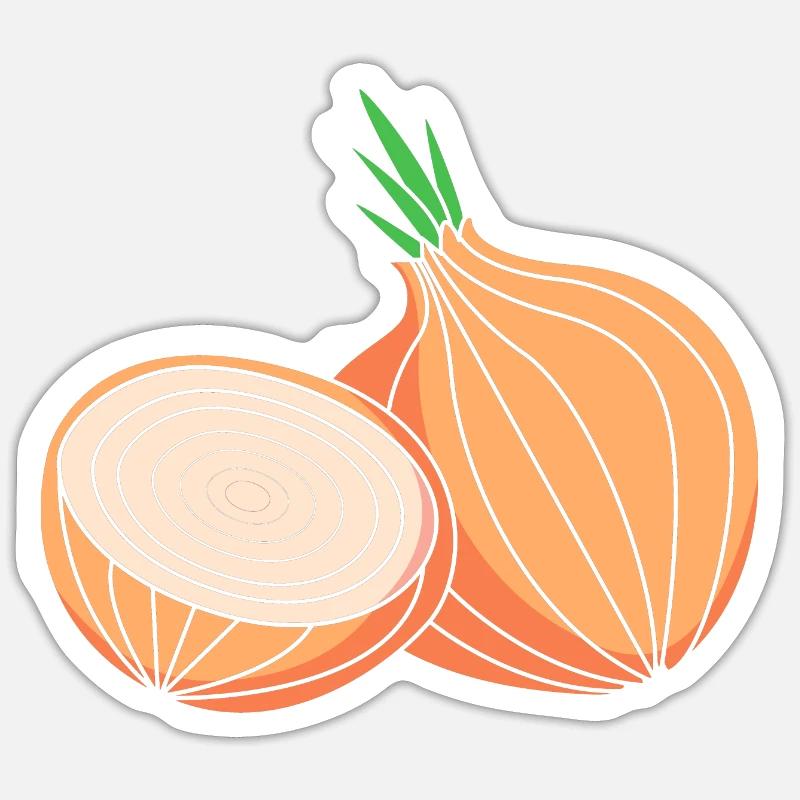 oignon Sticker taille S (10 x 10 cm)