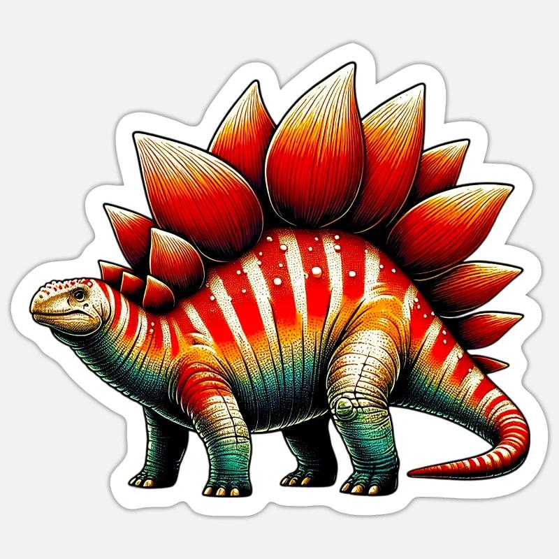 Dinosaur - Sticker size S (10 x 10 cm) - white matte