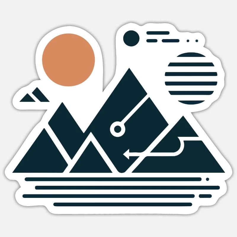 Mountains Sticker size S (10 x 10 cm)