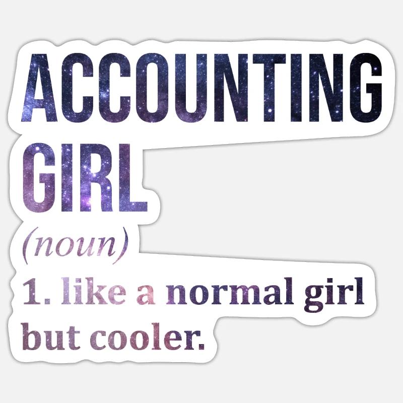 Accounting - Sticker size S (10 x 10 cm) - white matte