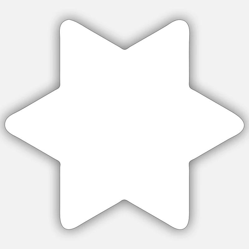 two stars lying inside each other Sticker size S (10 x 10 cm)