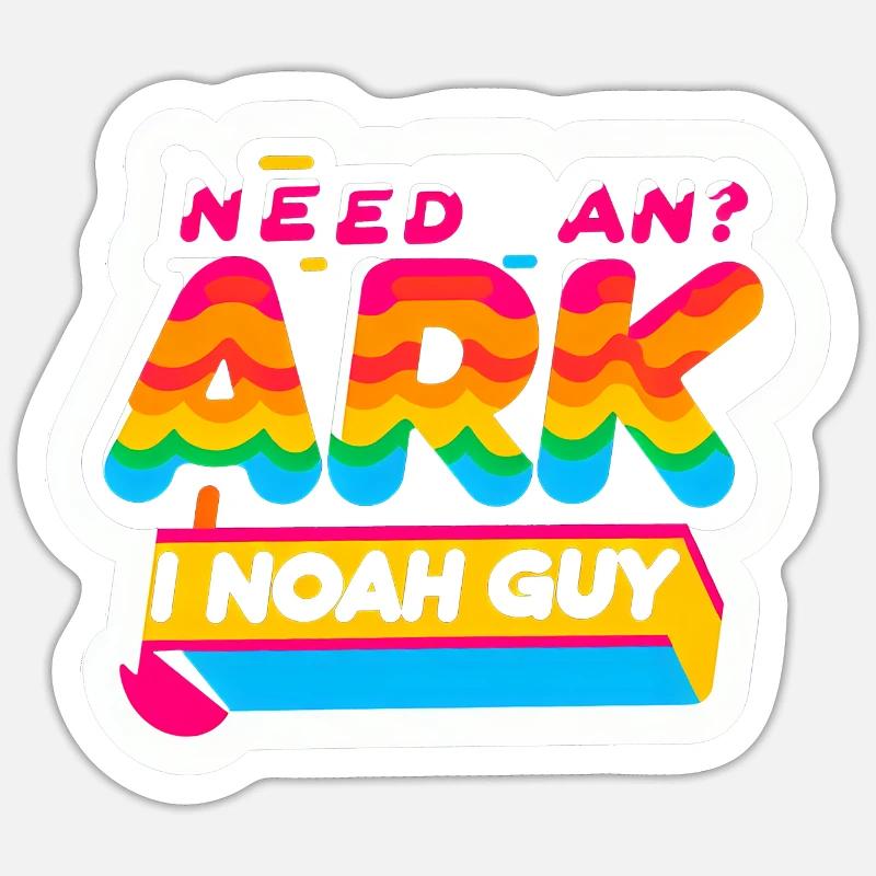 Need An Ark I Noah Guy 8 Sticker Größe S (10 x 10 cm)