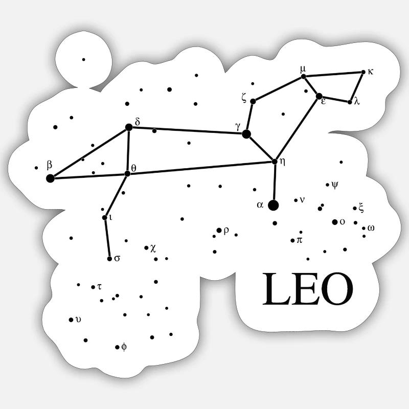 Constellation Leo Sticker Größe S (10 x 10 cm)
