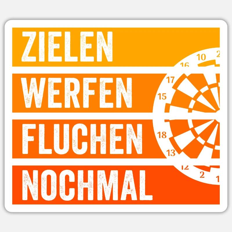 Lecteur de fléchettes Sticker taille S (10 x 10 cm)