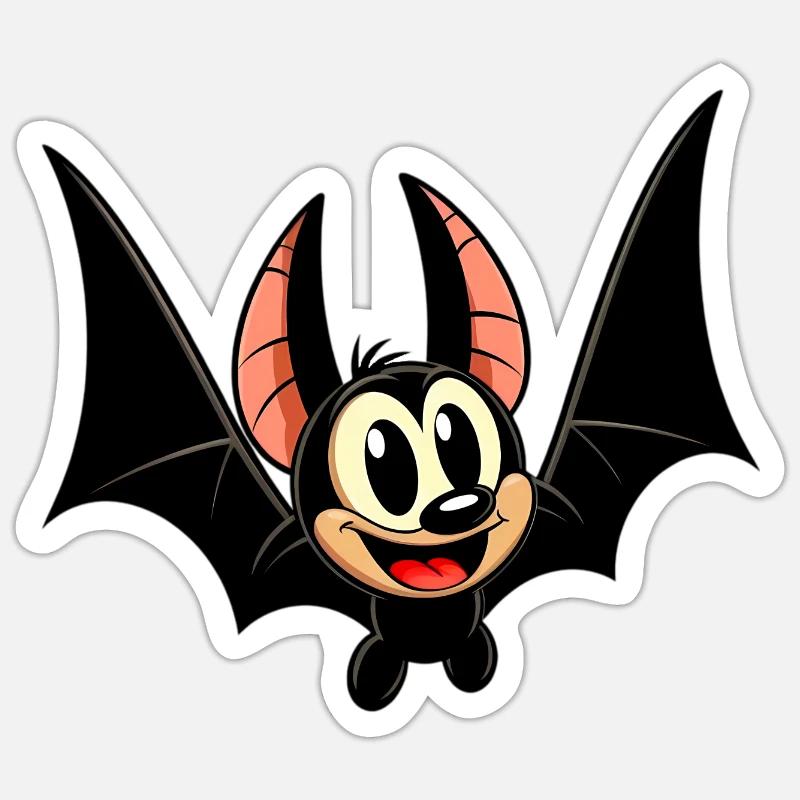 Fledermaus Sticker Größe S (10 x 10 cm)