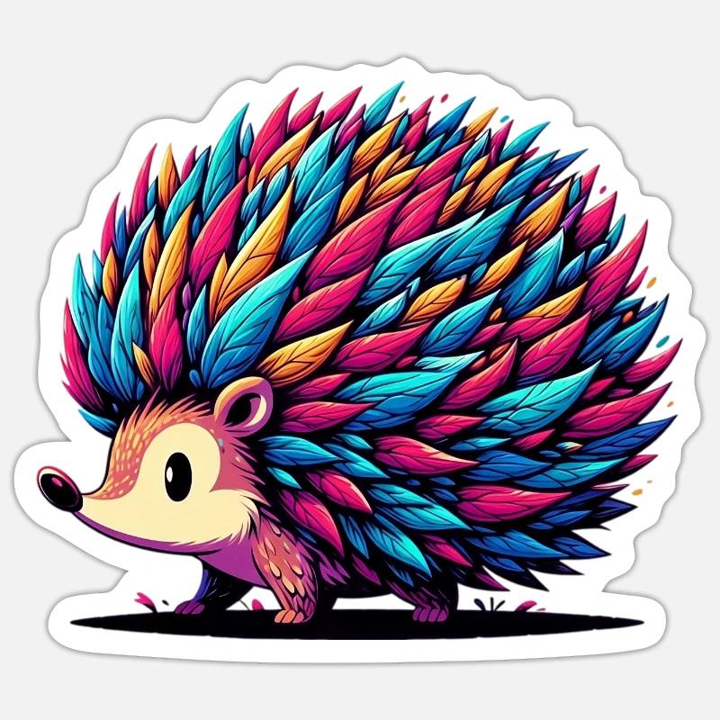 Riccio Sticker formato S (10 x 10 cm)