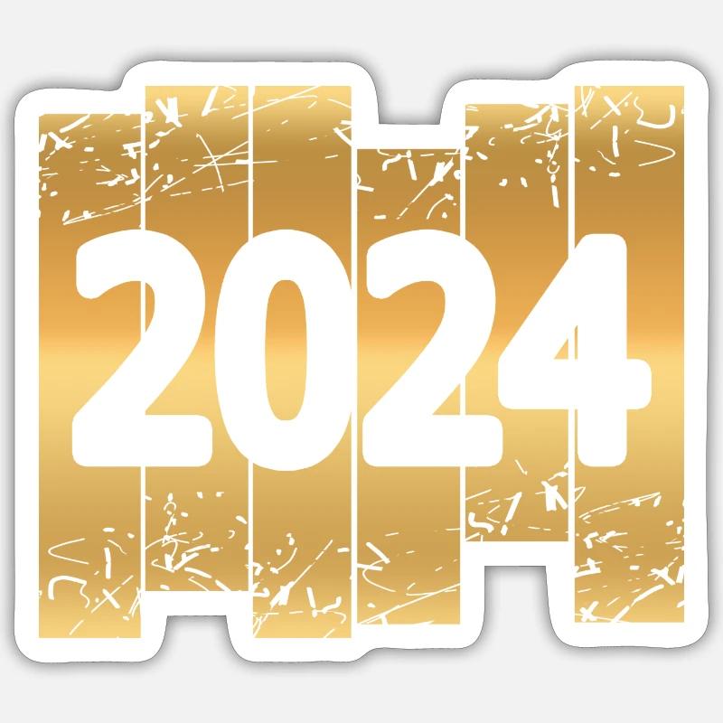 2024 - Sticker taille S (10 x 10 cm) - blanc mat