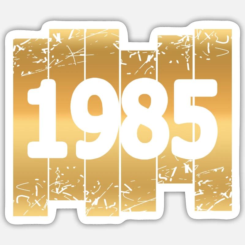 Doré 1985 - Sticker taille S (10 x 10 cm) - blanc mat