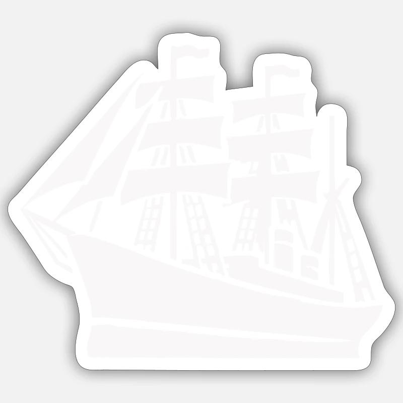 Schiff Schifffahrt Sticker Größe S (10 x 10 cm)