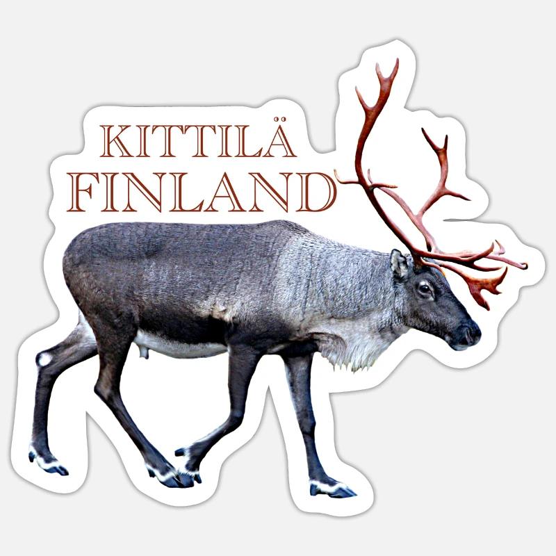 Kittilä - Sticker Größe S (10 x 10 cm) - Mattweiß