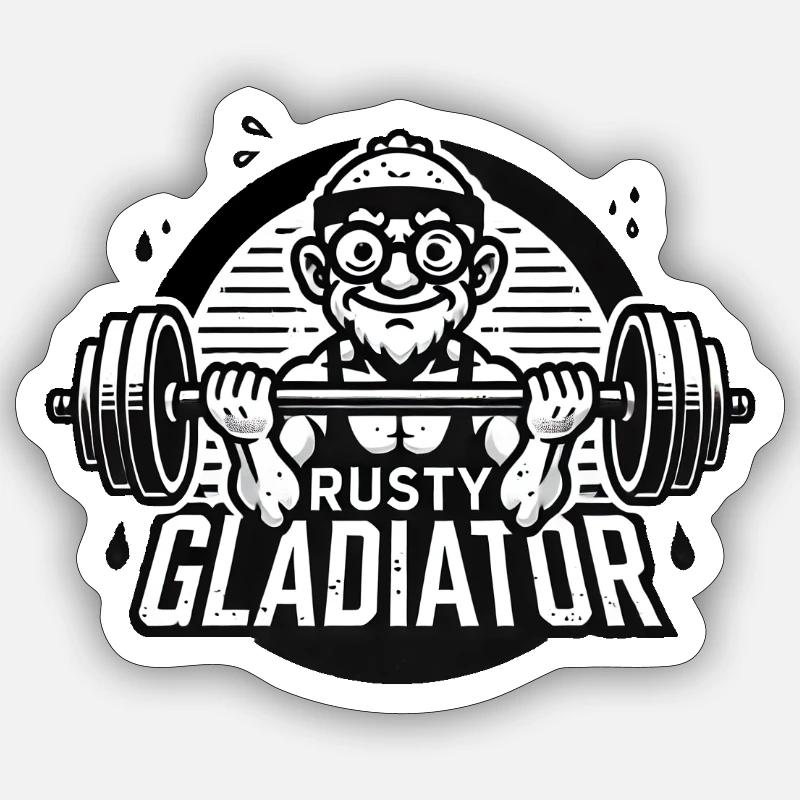Rusty Gladiator Sticker size S (10 x 10 cm)