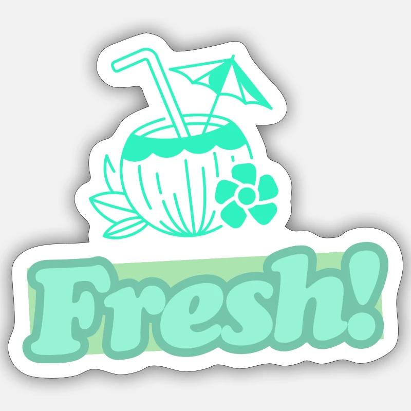 Fresh! 3.0 - Sticker size S (10 x 10 cm) - white matte