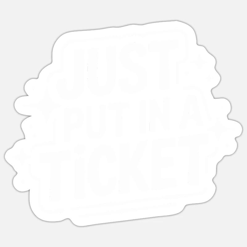 Technischer Support Computerfreak Nerd - Sticker Größe S (10 x 10 cm) - Mattweiß