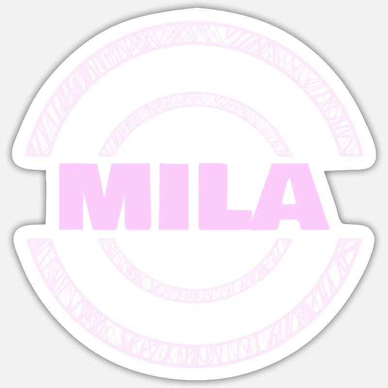 Mila Mila - Sticker size S (10 x 10 cm) - white matte