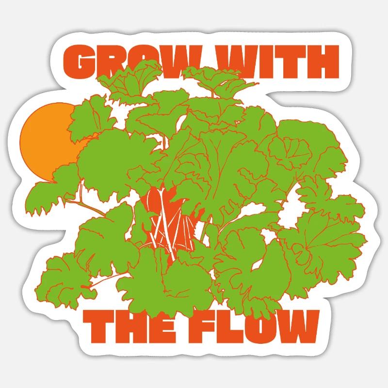 Évoluez avec l’instruction Flow - Sticker taille S (10 x 10 cm) - blanc mat