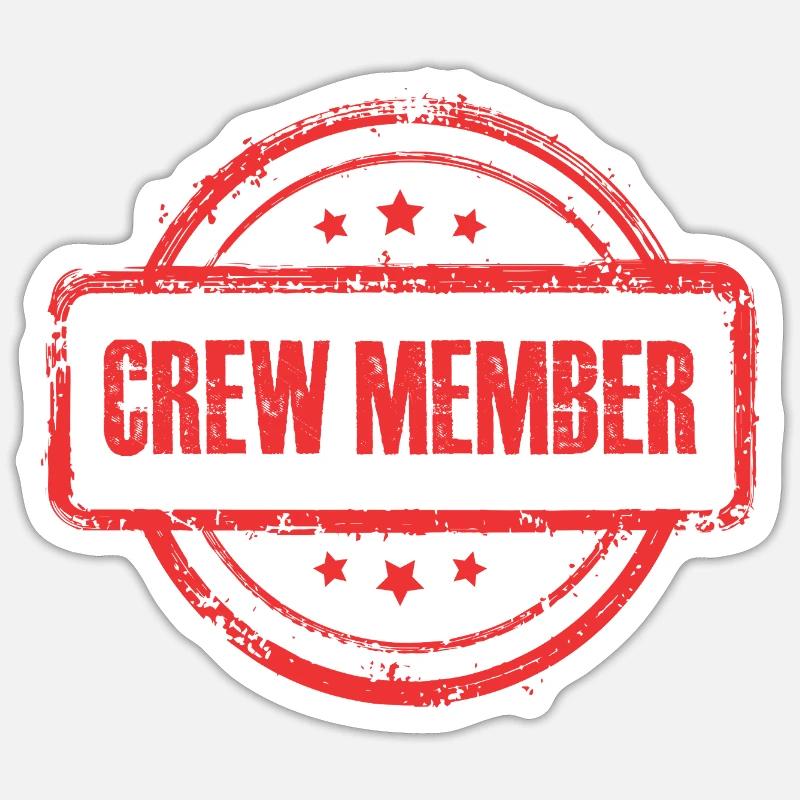 Crew Stempel Sticker Größe S (10 x 10 cm)