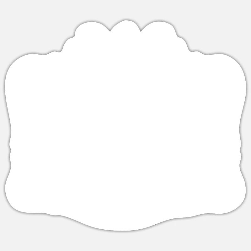 Courge Courge - Sticker taille S (10 x 10 cm) - blanc mat