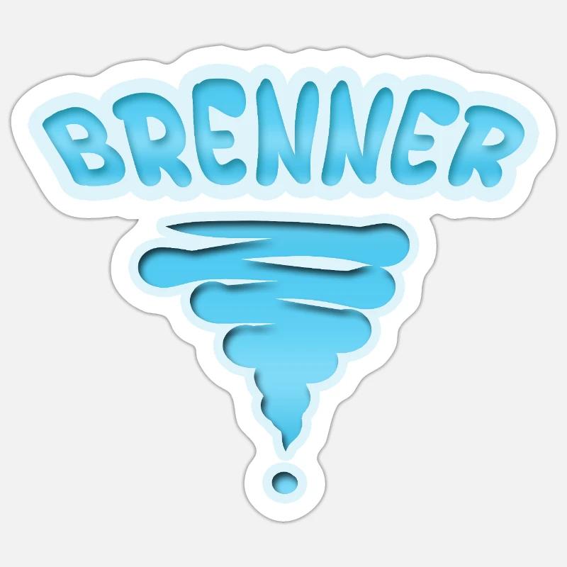 Gift for Brenner - Sticker size S (10 x 10 cm) - white matte