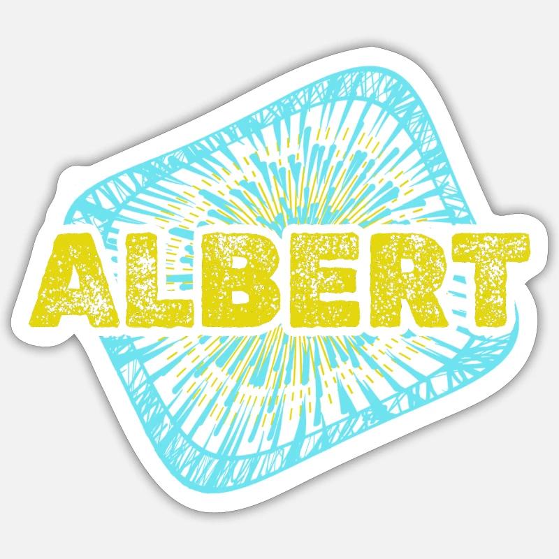 Albert als Freizeit Sticker Größe S (10 x 10 cm)