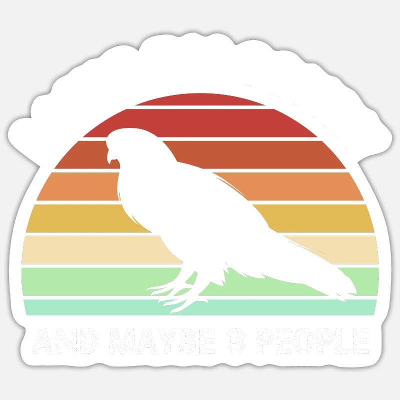 Fauconnerie Chirp Falcon - Sticker taille S (10 x 10 cm) - blanc mat