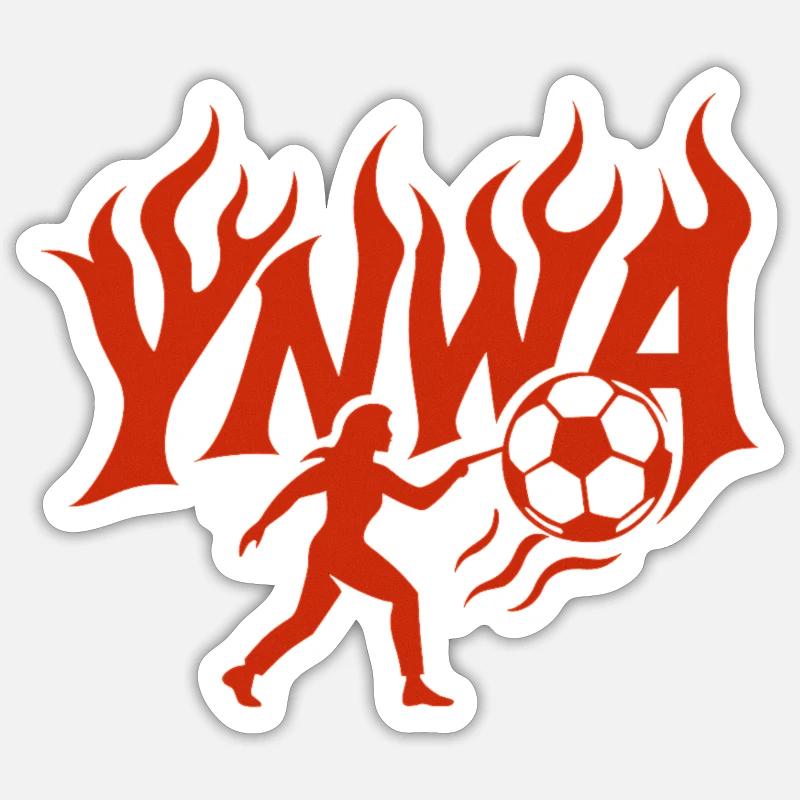 Ynwa - Sticker taille S (10 x 10 cm) - blanc mat