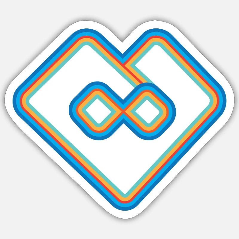 Infinite Love - Sticker size S (10 x 10 cm) - white matte