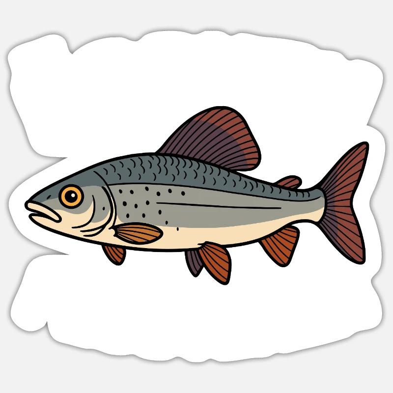 Äschen Flüsterer Sticker Größe S (10 x 10 cm)