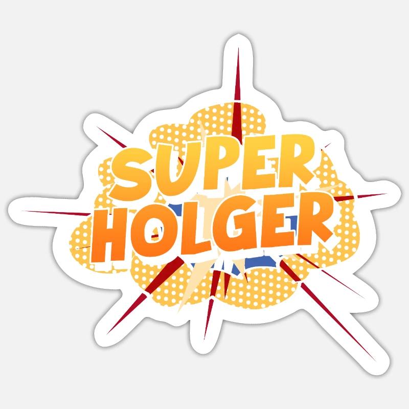 Holger - Sticker Größe S (10 x 10 cm) - Mattweiß