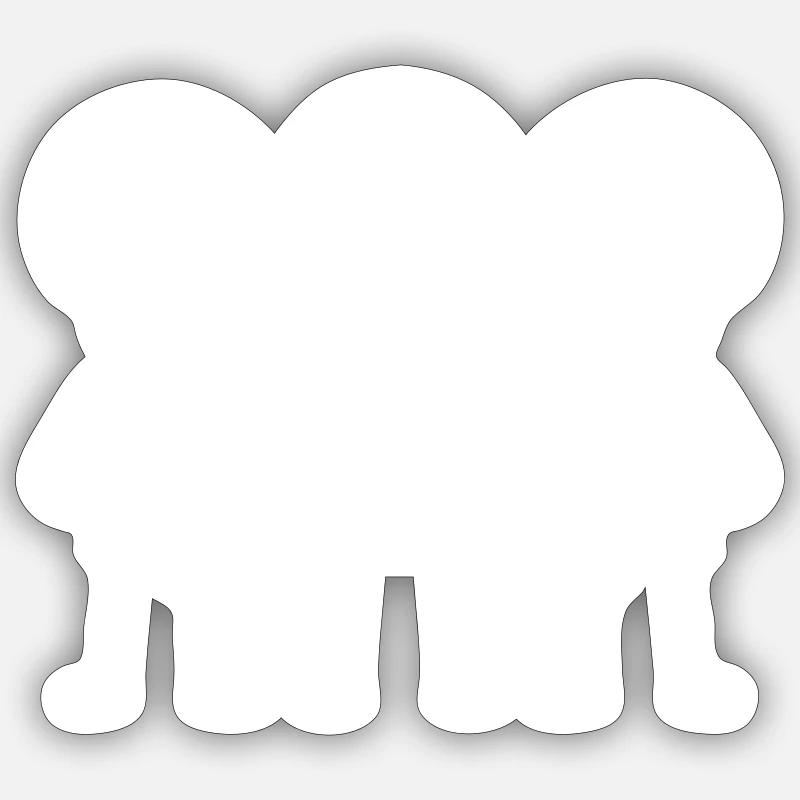 Skeleton Beer Drinking Team - Sticker size S (10 x 10 cm) - white matte