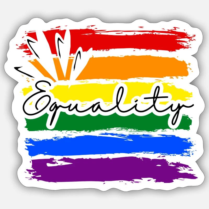 Equality Rainbow Merch PRIDE 2025 Sticker Größe S (10 x 10 cm)