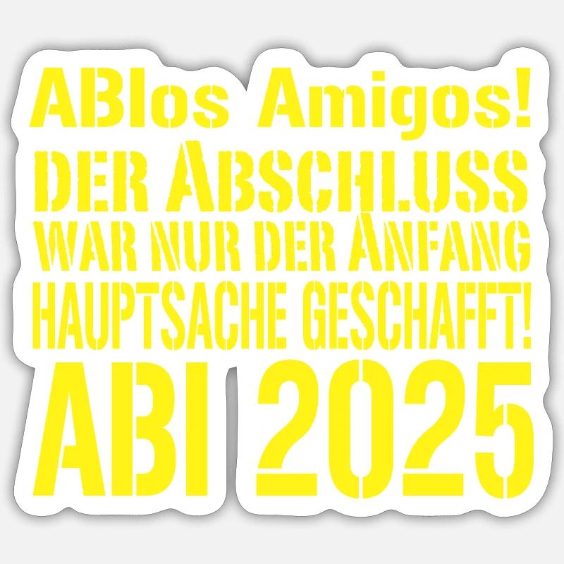 ABI Abios Amigos - Sticker size S (10 x 10 cm) - white matte
