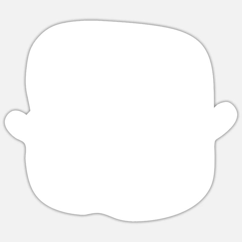 Marshmallow - Sticker Größe S (10 x 10 cm) - Mattweiß