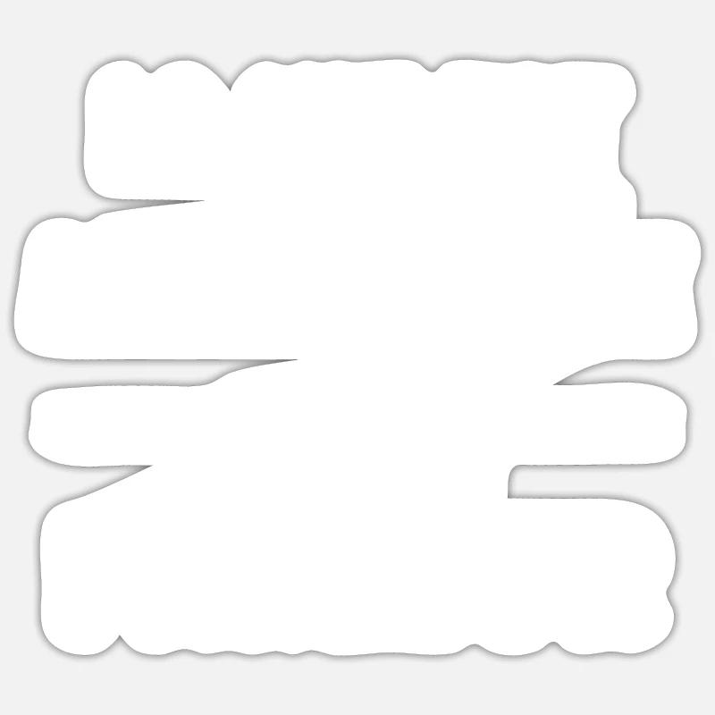 parieur - Sticker taille S (10 x 10 cm) - blanc mat