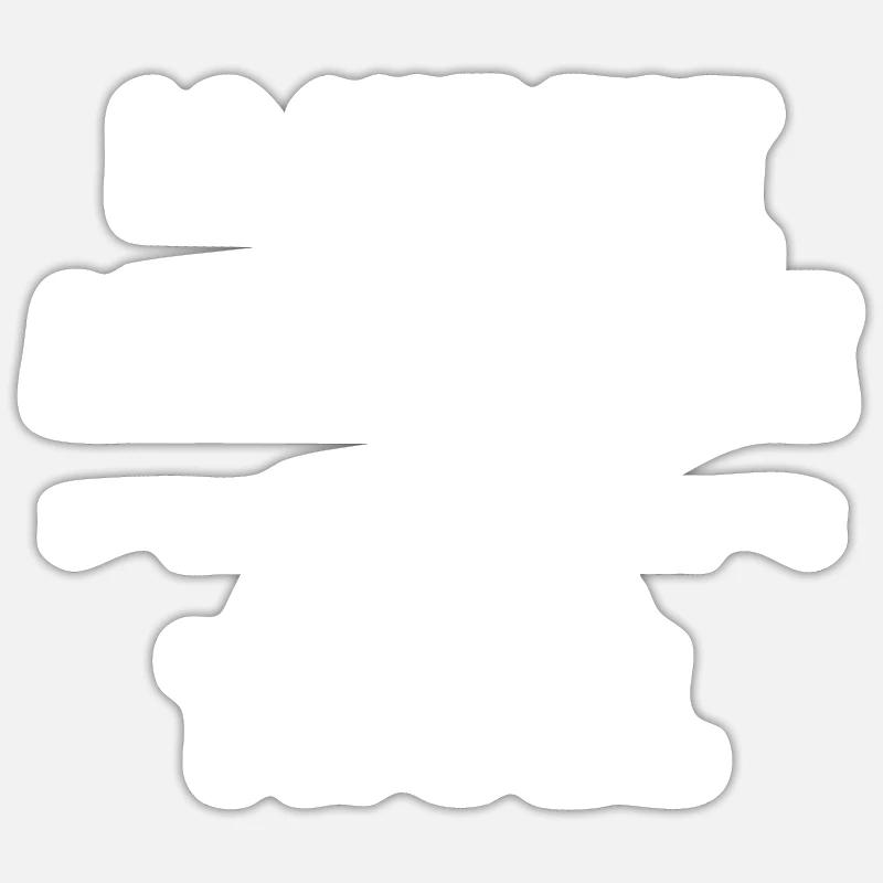Troll - Sticker taille S (10 x 10 cm) - blanc mat