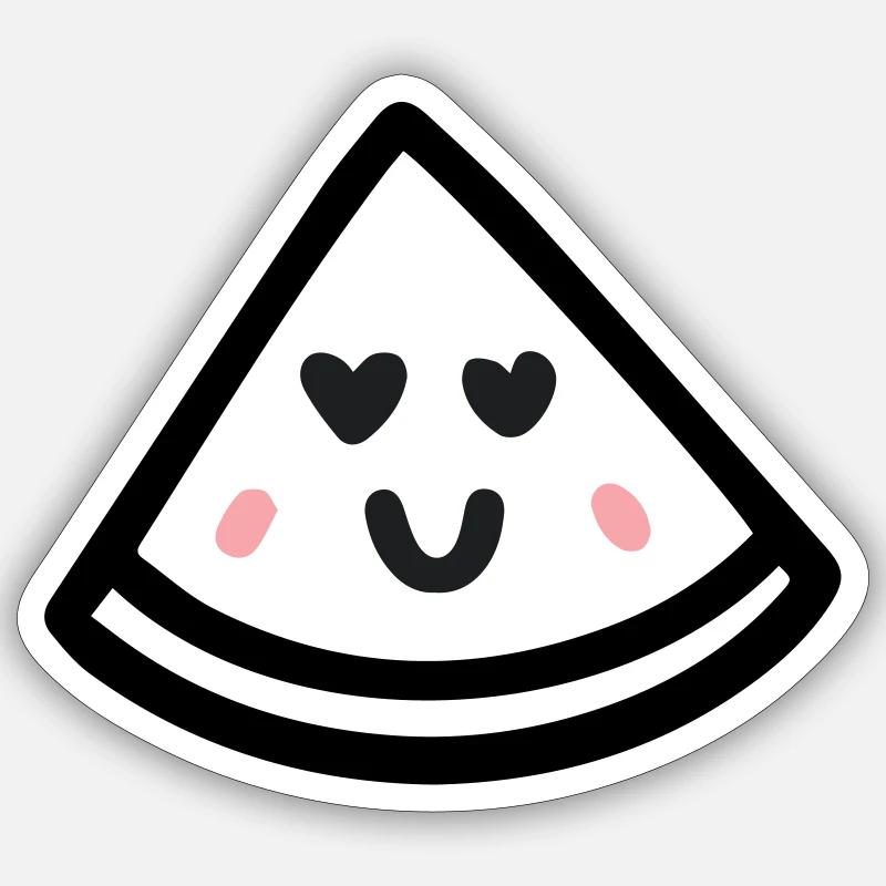 Watermelon - Sticker size S (10 x 10 cm) - white matte
