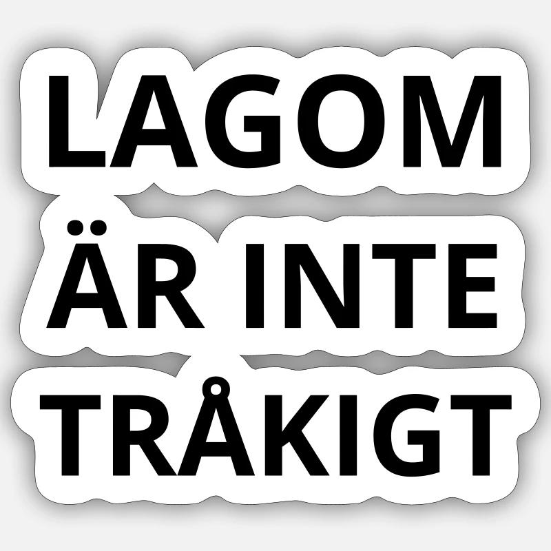 MODERATION IS NOT BORING Sticker size S (10 x 10 cm)