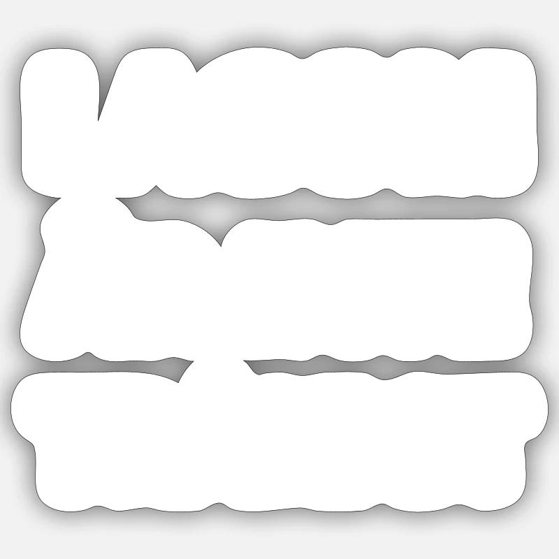 MODERATION IS NOT BORING Sticker size S (10 x 10 cm)