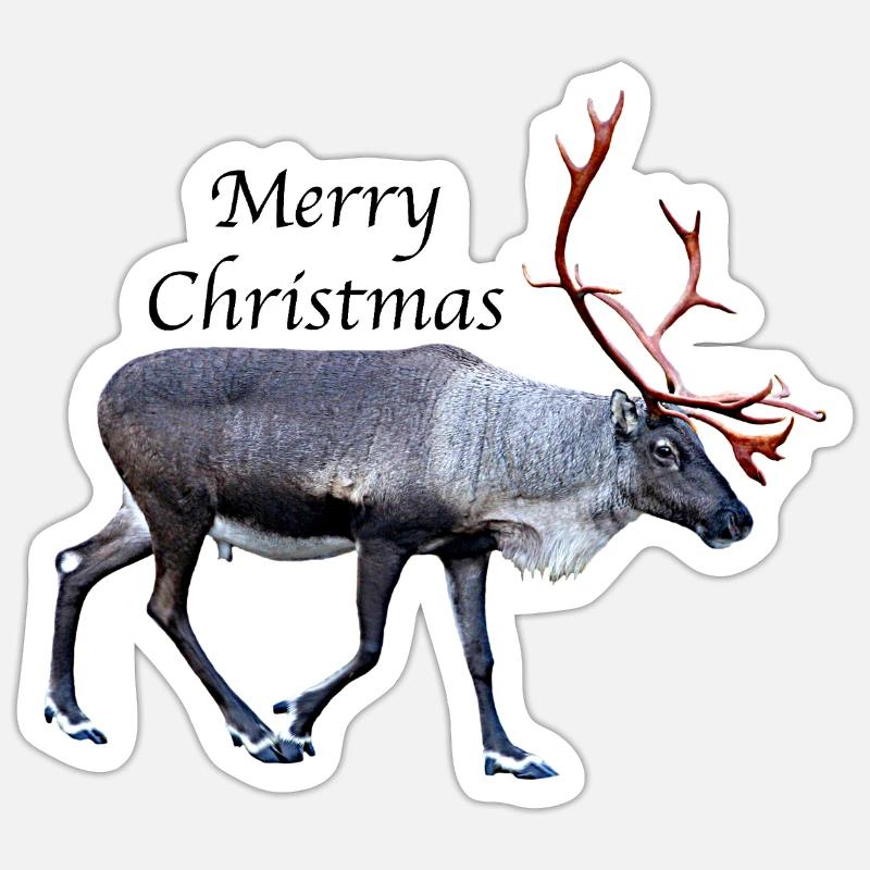 Joyeux Noël - Sticker taille S (10 x 10 cm) - blanc mat