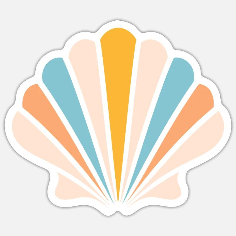 shell Sticker size S (10 x 10 cm)