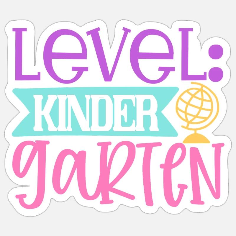 Level: Kindergarten - Sticker size S (10 x 10 cm) - white matte