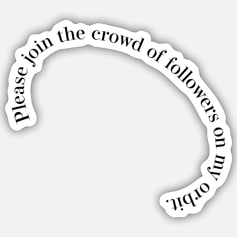 Mein Orbit - Sticker Größe S (10 x 10 cm) - Mattweiß