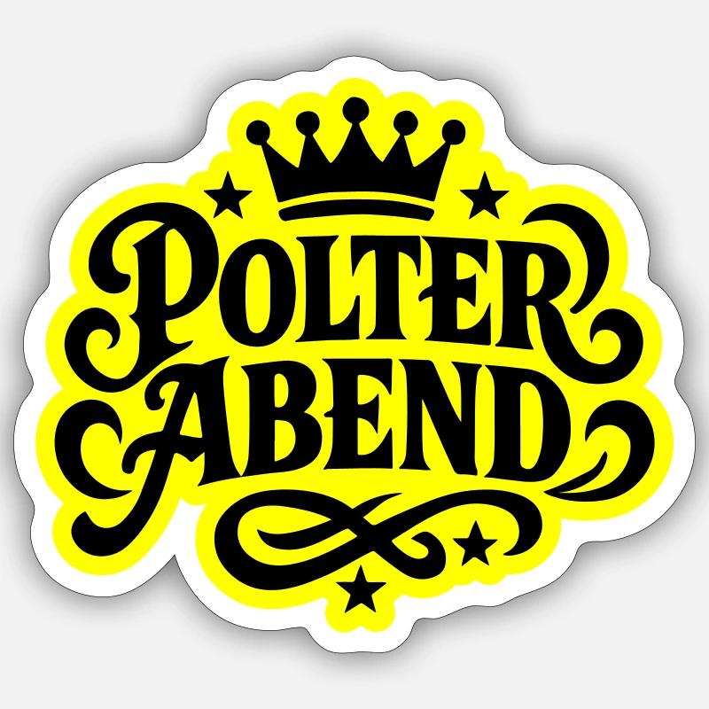 Polter Abend Sticker Größe S (10 x 10 cm)