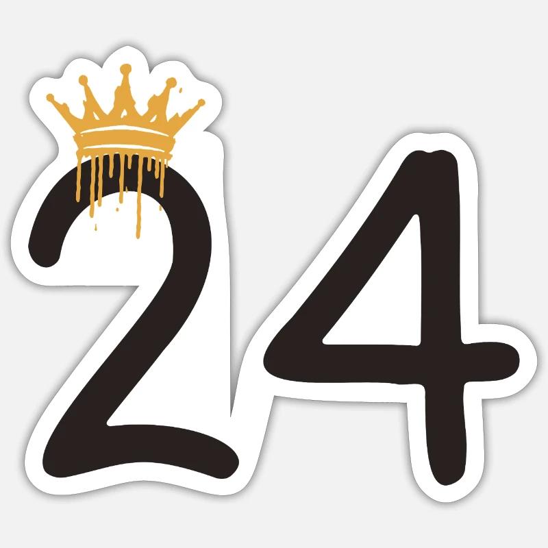 24 - Sticker taille S (10 x 10 cm) - blanc mat