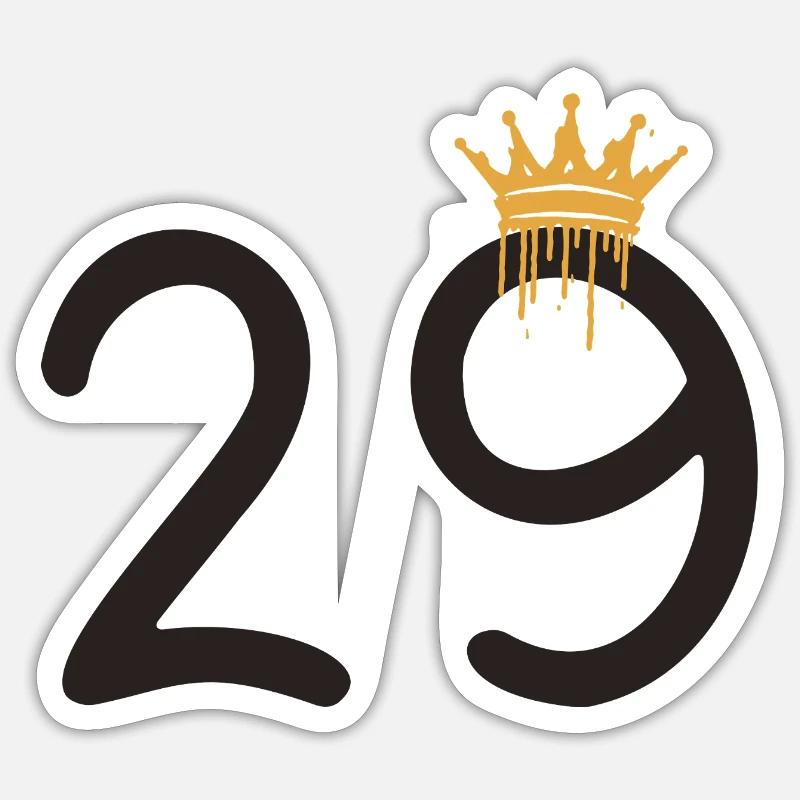 29 - Sticker size S (10 x 10 cm) - white matte