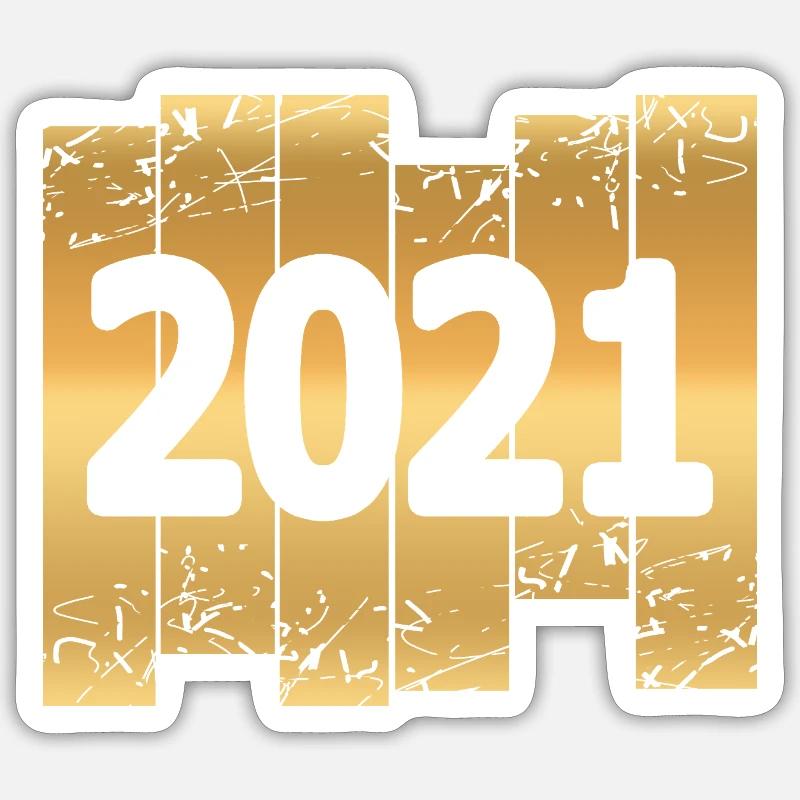 2021 - Sticker size S (10 x 10 cm) - white matte
