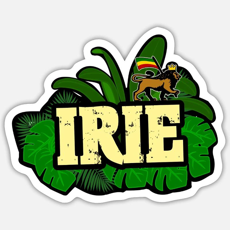 Reggae Irie Sticker size S (10 x 10 cm)