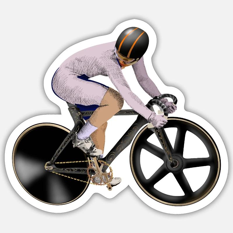 Cyclisme Sticker taille S (10 x 10 cm)