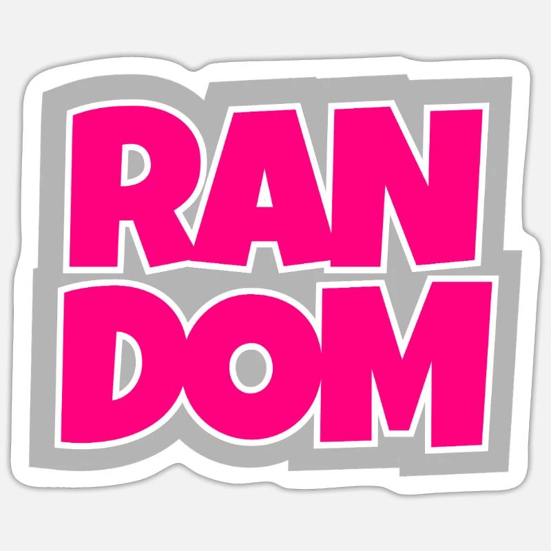 Random - chaotic and absolutely trendy. - Sticker size S (10 x 10 cm) - white matte