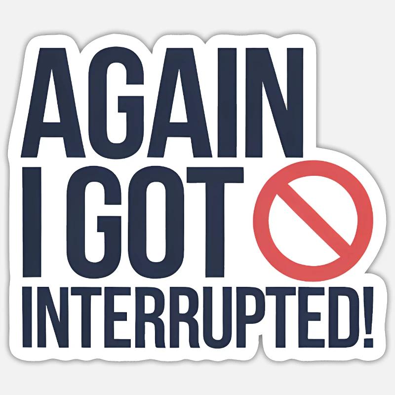 Protestation résiliente, drôle de dicton - Sticker taille S (10 x 10 cm) - blanc mat