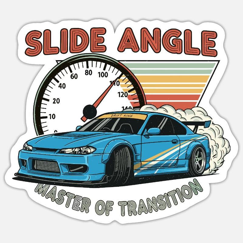 Angle de glissière : Maître de la transition Sticker taille S (10 x 10 cm)